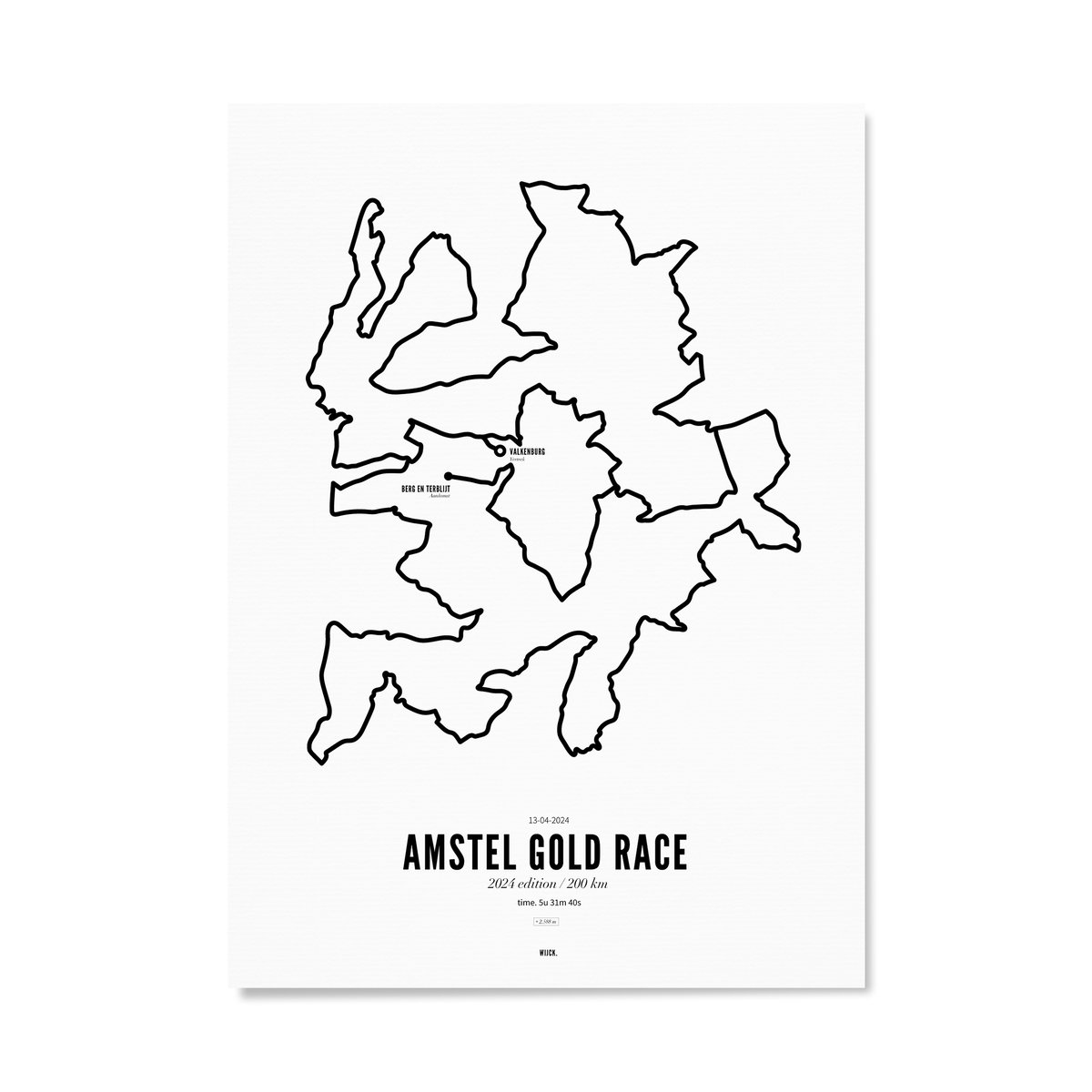Poster of Amstel Gold Race 2024 - 200km | WIJCK.